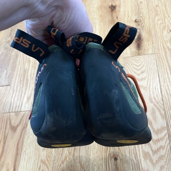 La Sportiva Green and Orange Climbing Shoes - Picture 3 of 6